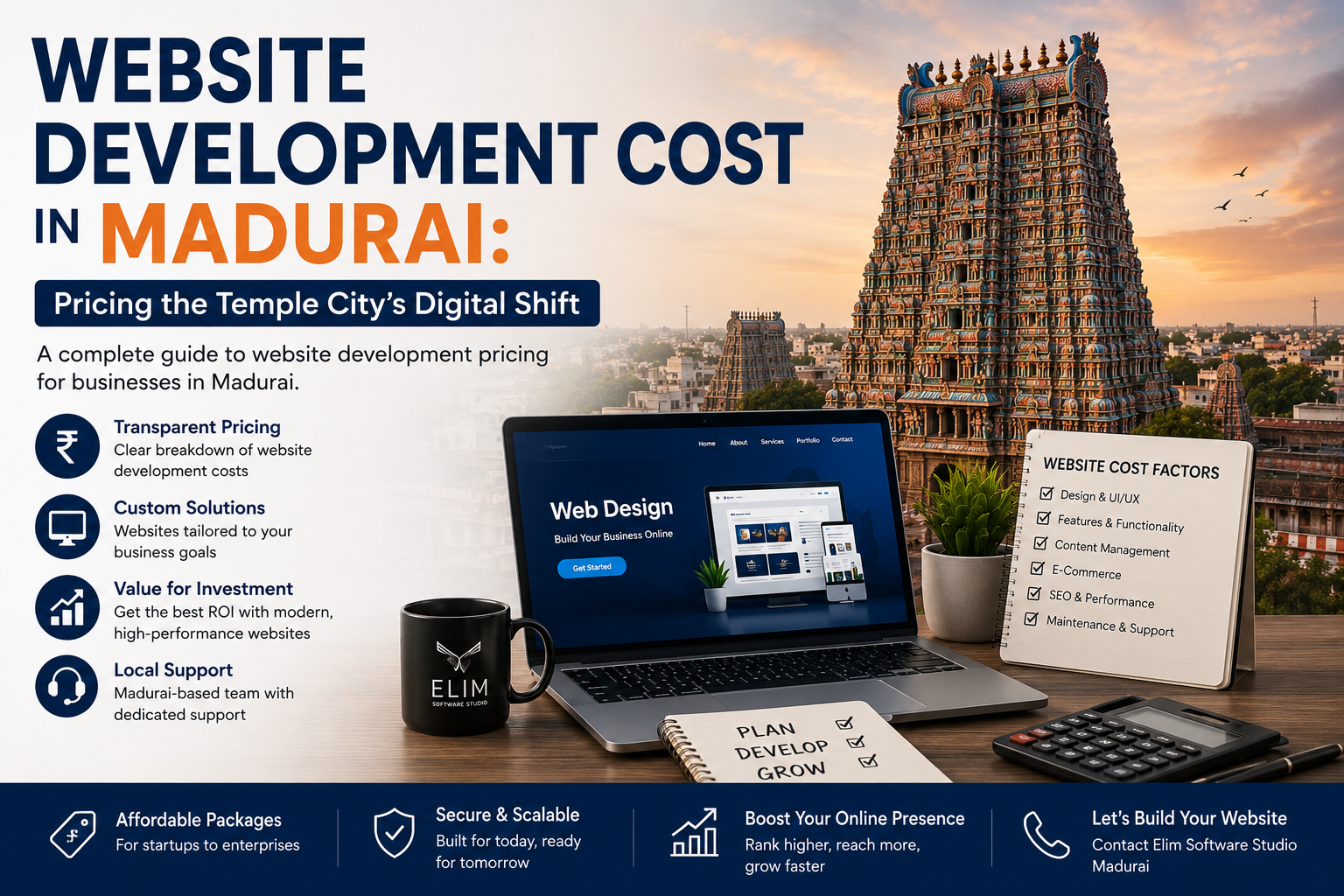Website Development Cost in Madurai: Pricing the Temple City's Digital Shift